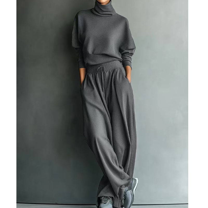 Caroline | Elegant Turtleneck & Wide-Leg Set