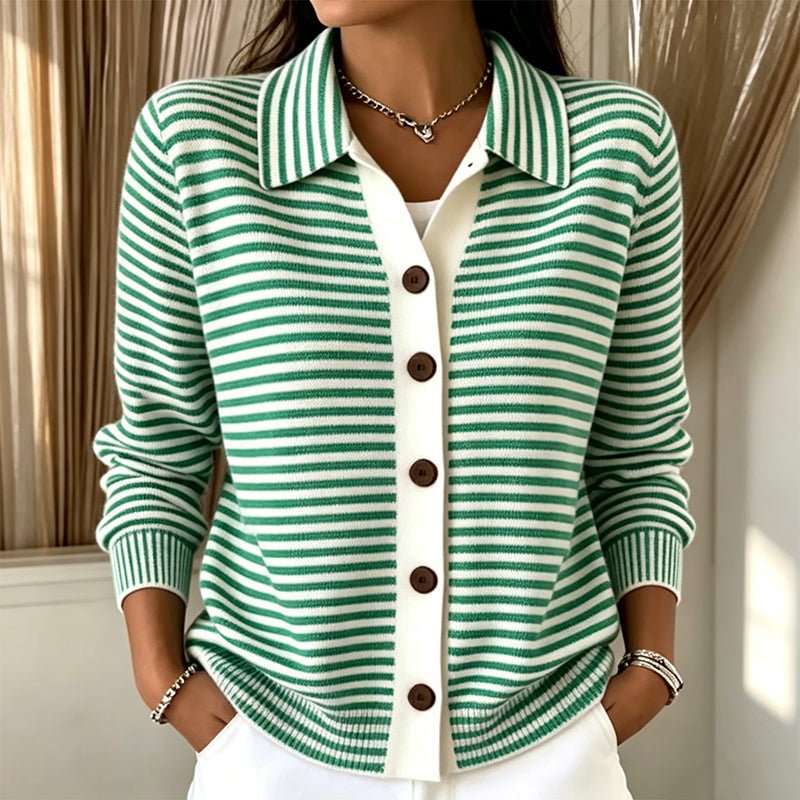 Kirsten | Striped Knit Cardigan