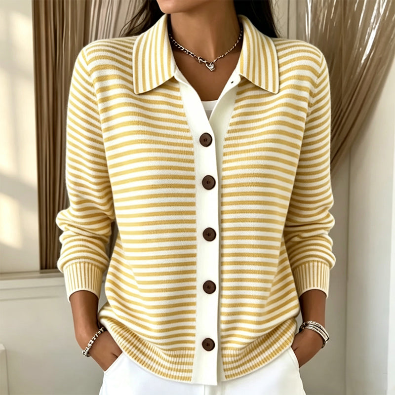 Kirsten | Striped Knit Cardigan