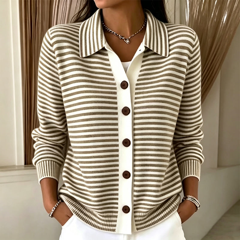 Kirsten | Striped Knit Cardigan