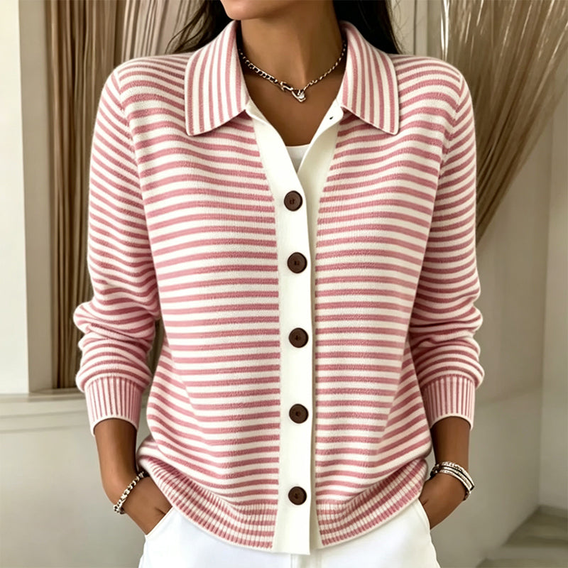 Kirsten | Striped Knit Cardigan