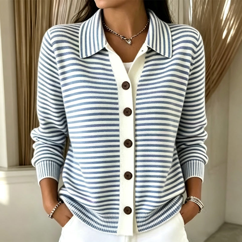 Kirsten | Striped Knit Cardigan