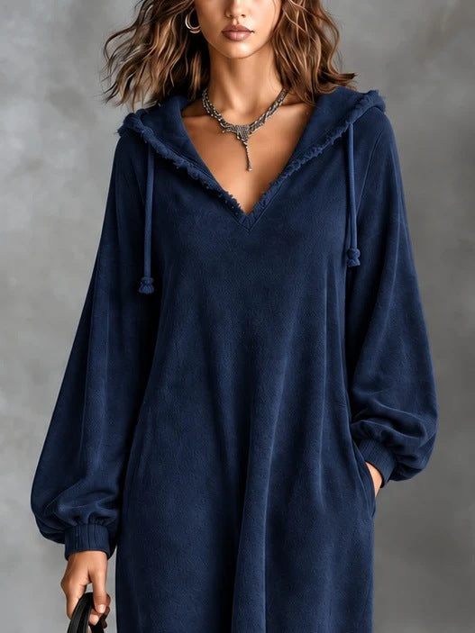 Sharon™ | Cozy Oversized Hooded Dress