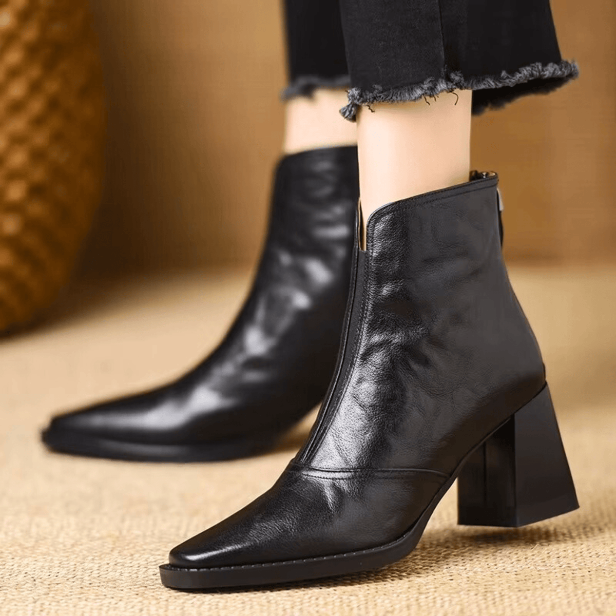 Amelia™ | Leather Comfort Ankle Boot
