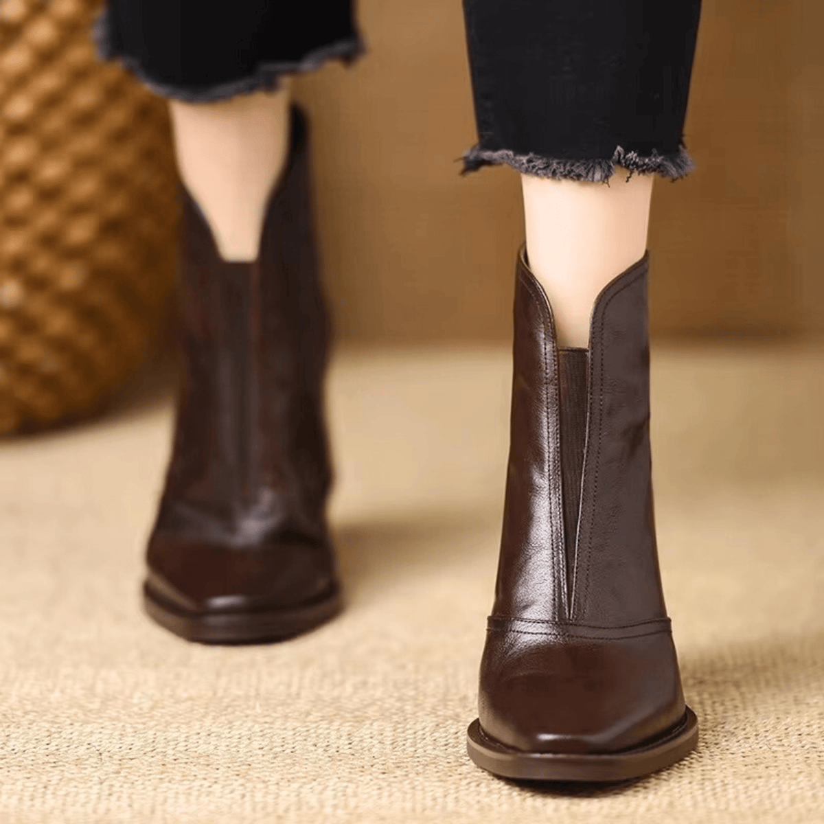 Amelia™ | Leather Comfort Ankle Boot
