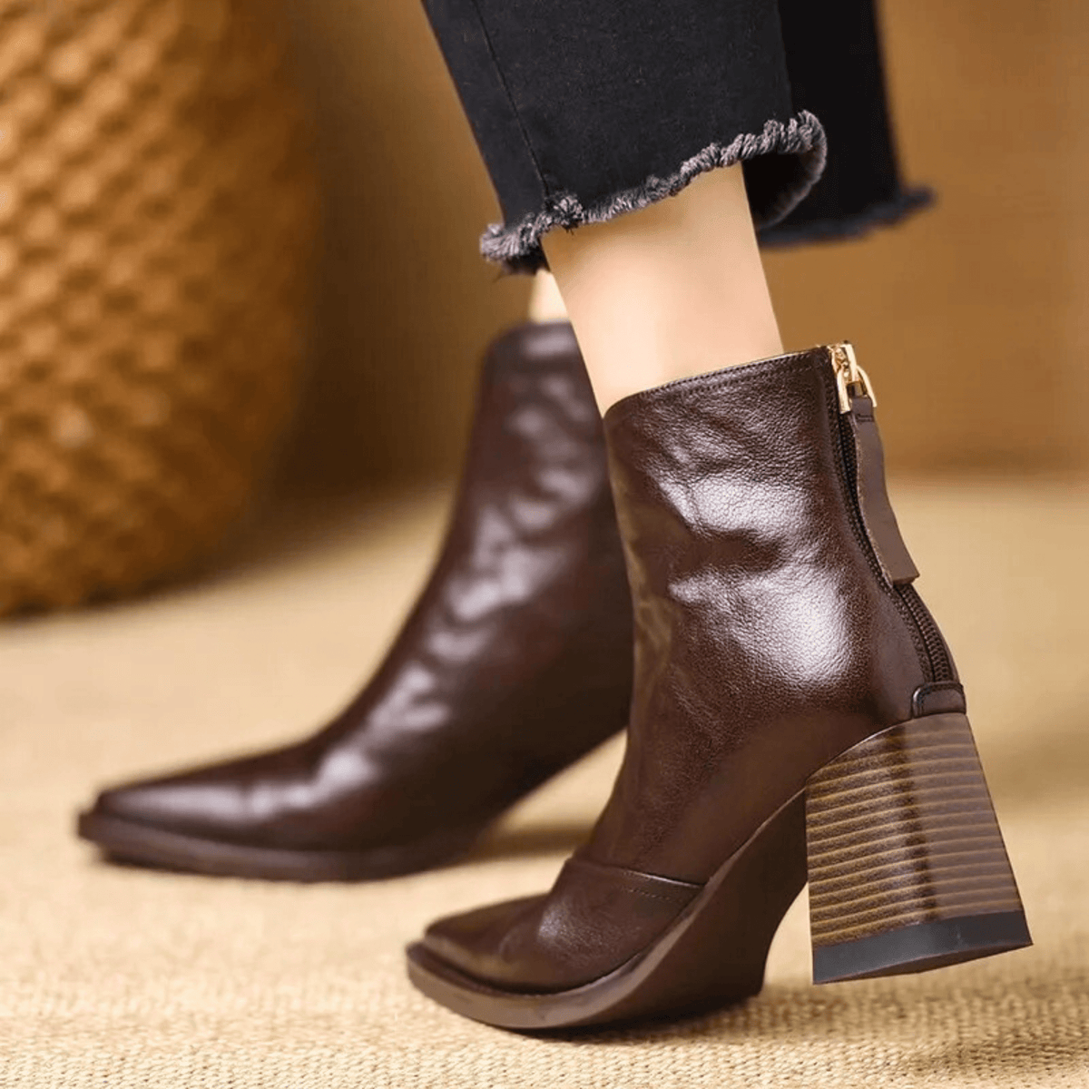 Amelia™ | Leather Comfort Ankle Boot