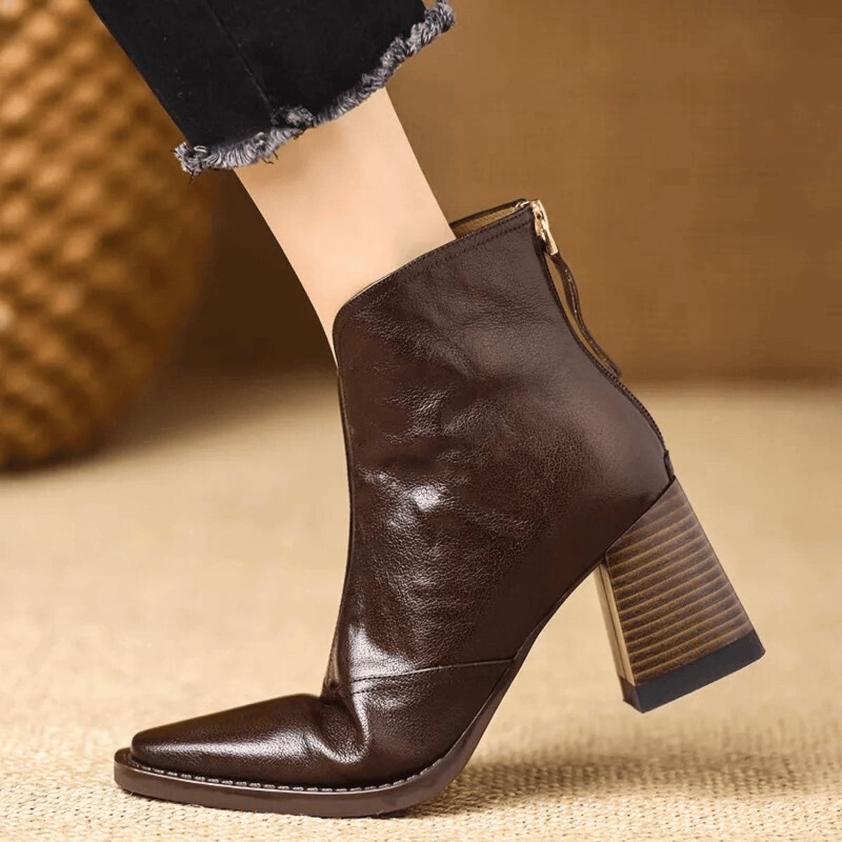 Amelia™ | Leather Comfort Ankle Boot